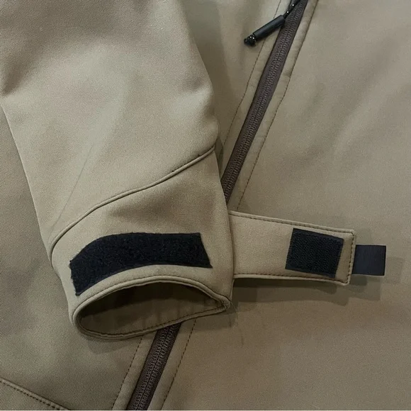 Carhartt‎ 102199 Crowley Jacket Men Small Brown Water Repellent Zip Pocket Nylon - Picture 10 of 16